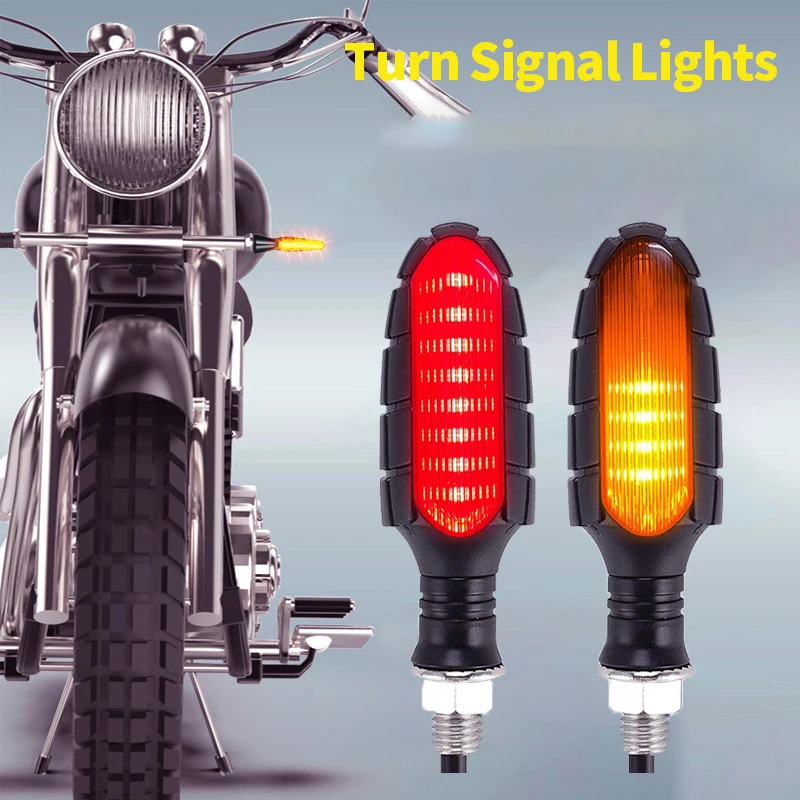 16 LED Motorrad Blinker Lichter Wasserdichte DRL Blink Motorrad – Bild 5