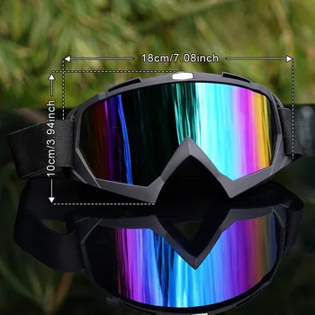 Motorrad-Brille Staubdichte Rennbrille Winddicht für Männer & Frauen Motocross Radfahren Skifahren Outdoor