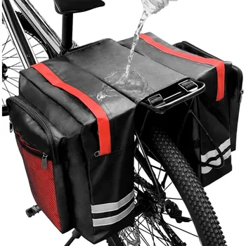 Fahrrad-Gepäckträgertasche Hintere Fahrradtasche Gepäcktasche für den Rücksitz Doppelseitige Fahrradtasche