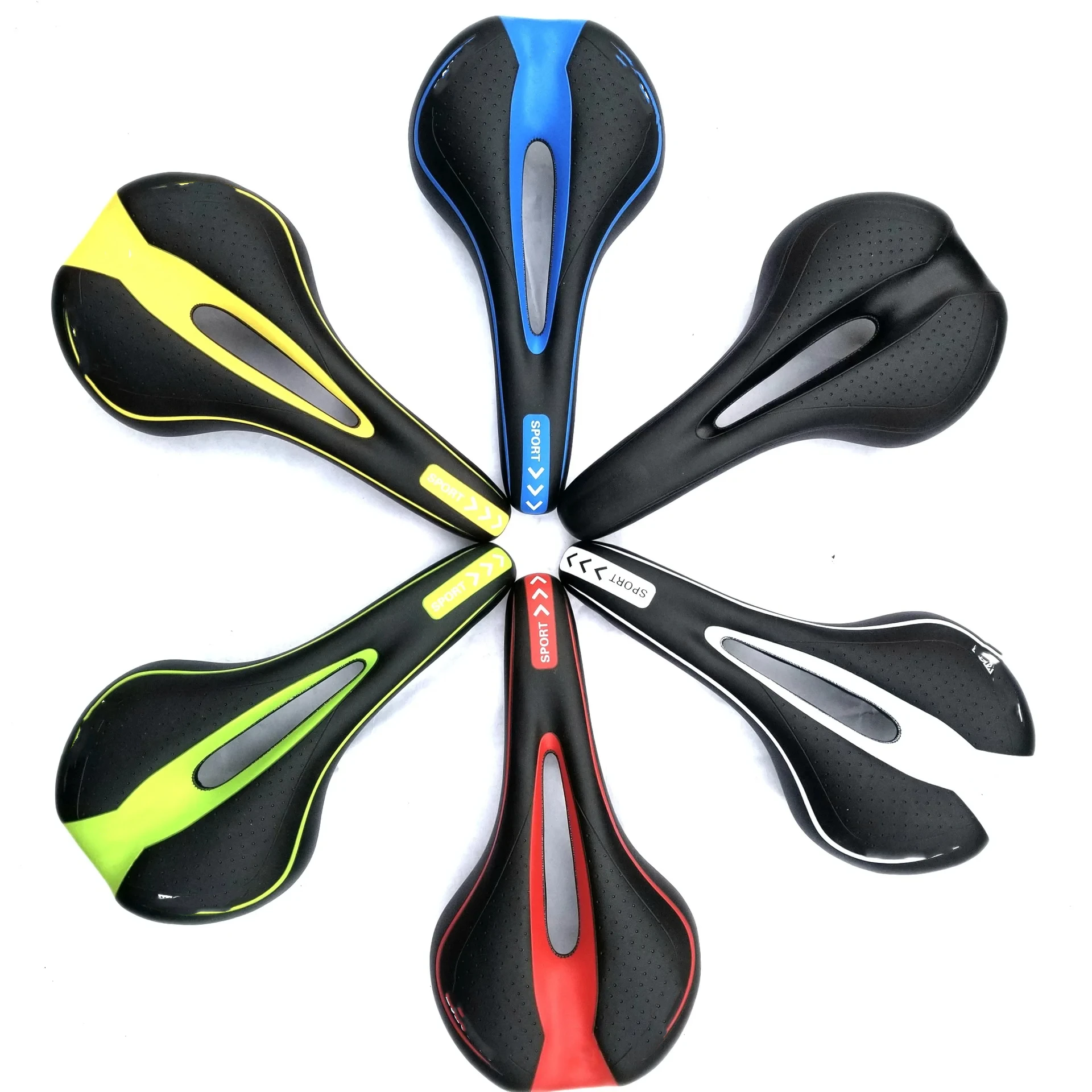 Fahrradsattel MTB Mountain Road Bike Sitz Bequemes weiches – Immagine 6
