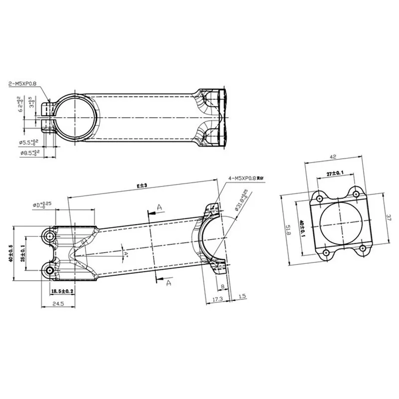 Lenkervorbau 7 Grad Länge 50/60/70/80/90/100 mm Ultraleichter – Image 4