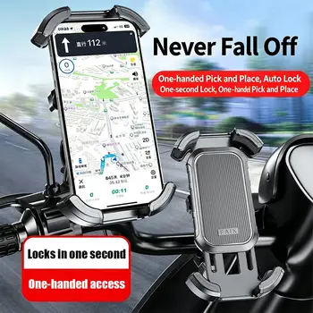 Fahrrad-Handyhalterung Motorrad-Handyhalter Lamicall Motorrad-Fahrrad-Handyhalterung Klemme für Lenker