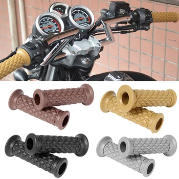 Motorrad Lenker 2Pcs 7/8 22mm Moto Grip Ends Plus Lenker Hand Grip Bar End Für Motorrad Bike Cafe racer Auto