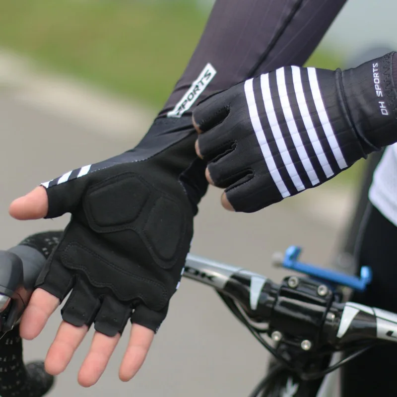 Fahrradhandschuhe Halbfinger Sommerstil Fahrrad Kurze Fingerhandschuhe – Immagine 4