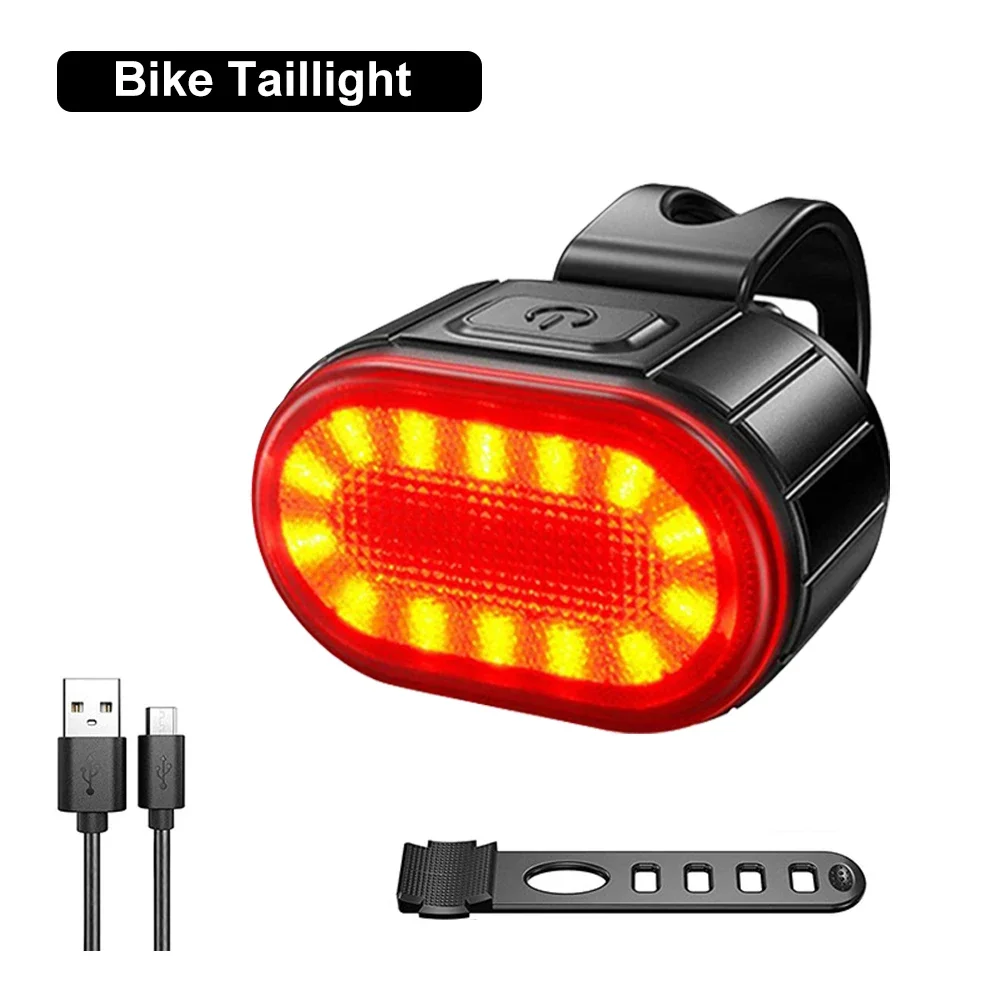 Fahrrad Vorder- und Rücklicht Set USB-Aufladbare Scheinwerfer MTB Wasserdichtes Rücklicht LED-Laterne