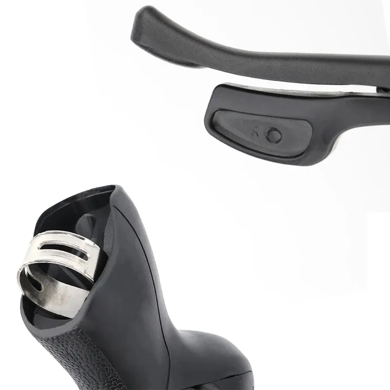 MicroNEW Rennrad-Schalthebel 3x7 3x8 3x9 3x10 Gang Bremshebel Fahrrad – Immagine 5