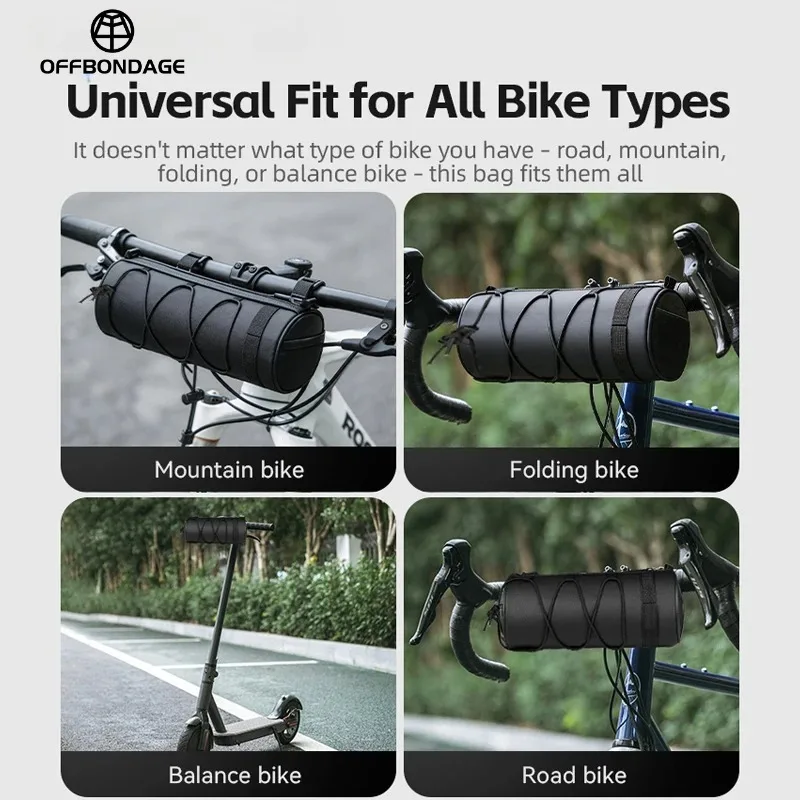Fahrradtasche für den Lenker, tragbare 2,5L Große Multifunktionale – Bild 5