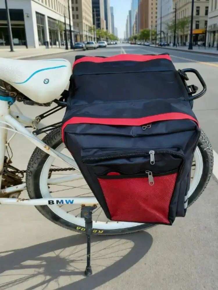 MTB Fahrrad-Gepäckträgertasche Langlebige Doppelseitige Fahrradtasche Fahrrad-Gepäcktasche für den Rücksitz