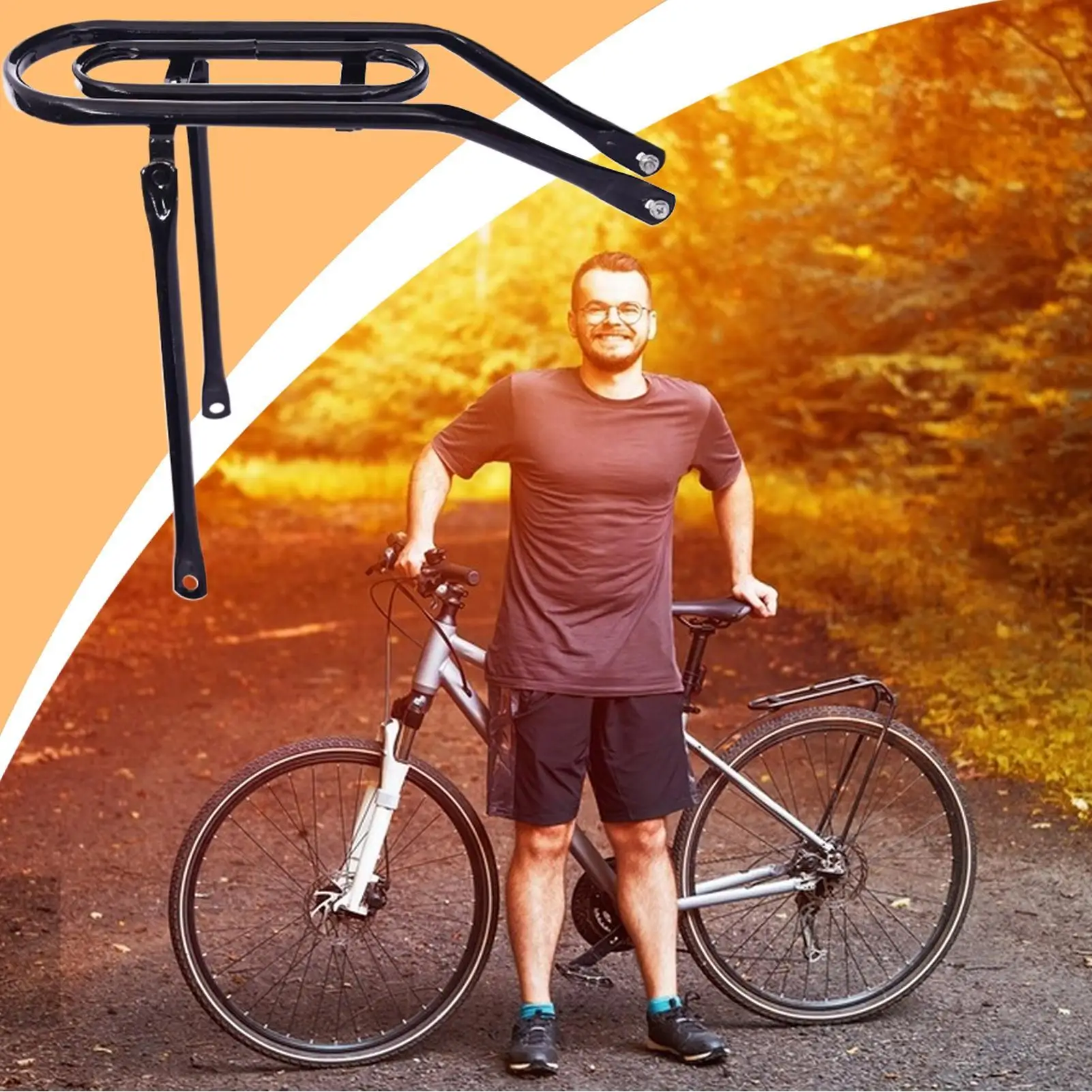 Gepäckträger für Fahrradheck, leichter Fahrradträger für Gepäck – Image 5