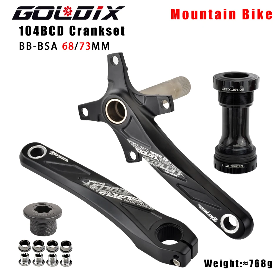 GOLDIX 104BCD MTB-Kurbelgarnitur, 165 mm, 170 mm, 175 mm Kurbel – Bild 6