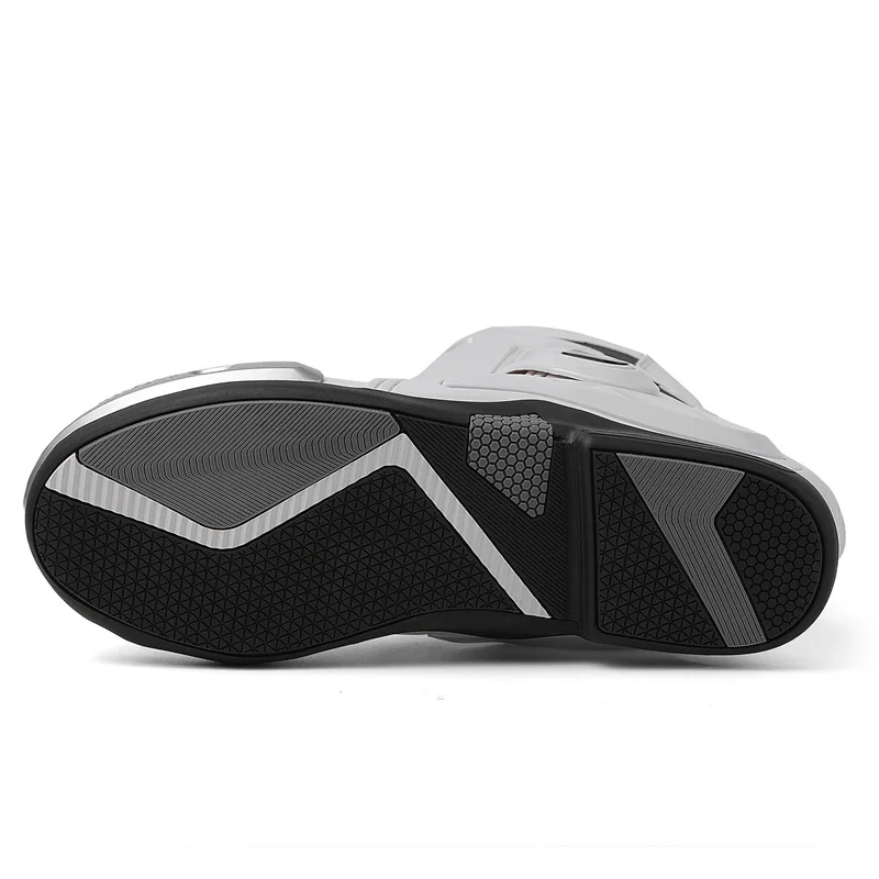 Herren Leder Wasserdichte Motorradschuhe Motorrad-Schutz Anti-Sturz – Image 6