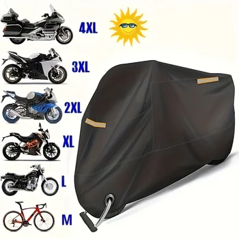 Motorradabdeckung, Regenschutz, wasserdicht, staubdicht, UV-Schutz, Innen- und Außenbereich, Motorrad