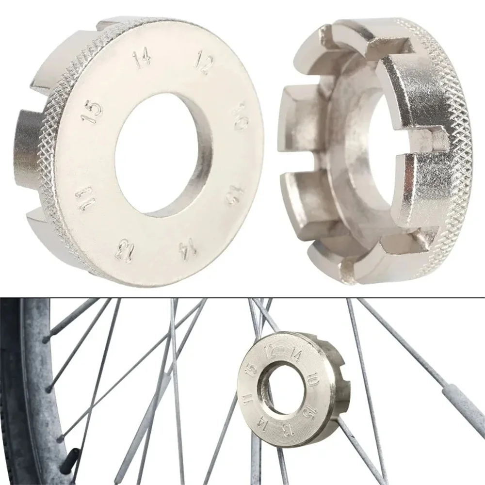 Bikersay Fahrradfelgenschlüssel, Mini-Einstellschlüssel, 8-Wege-Nut – Image 3