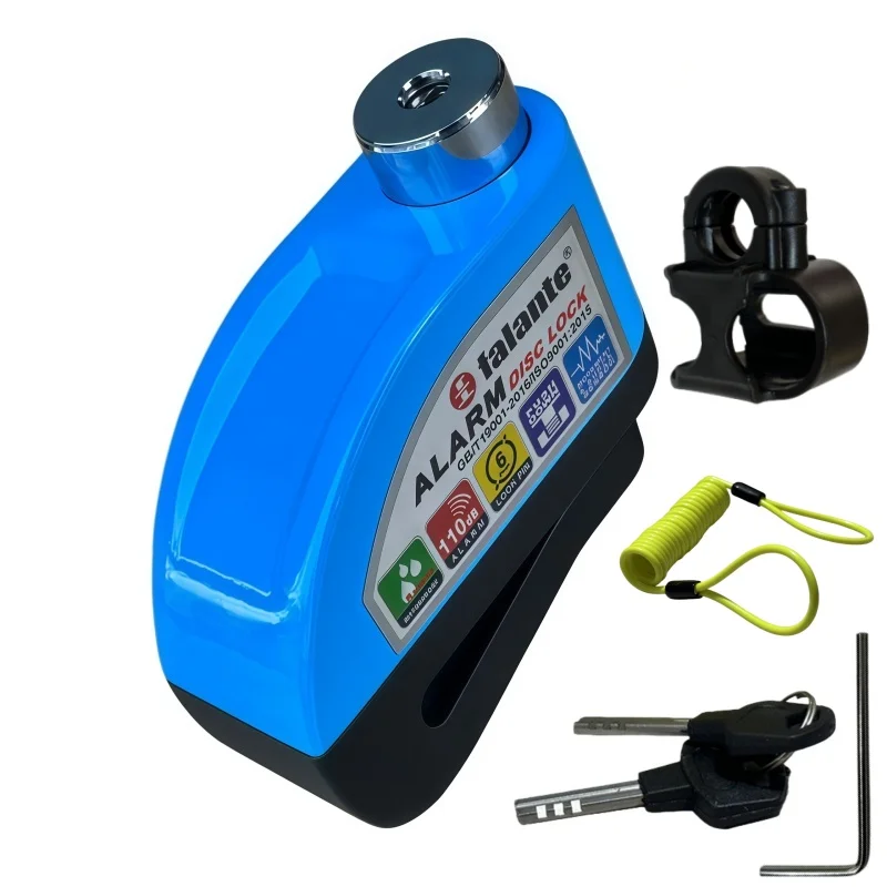 Falante Diebstahlsicherung mit Alarm für Motorrad & Fahrrad, Aluminiumlegierung, wasserdicht
