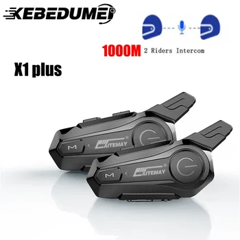 Bluetooth Motorrad Helm Intercom Headset Für 2 Fahrer 800M Drahtlose Motorrad Sprech Lautsprecher Walkie