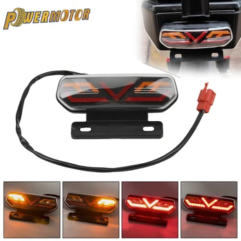 Powermotor Motorrad Rücklichter LED Motorrad Stop Blinker Richtung Blinker Rücklicht 12V