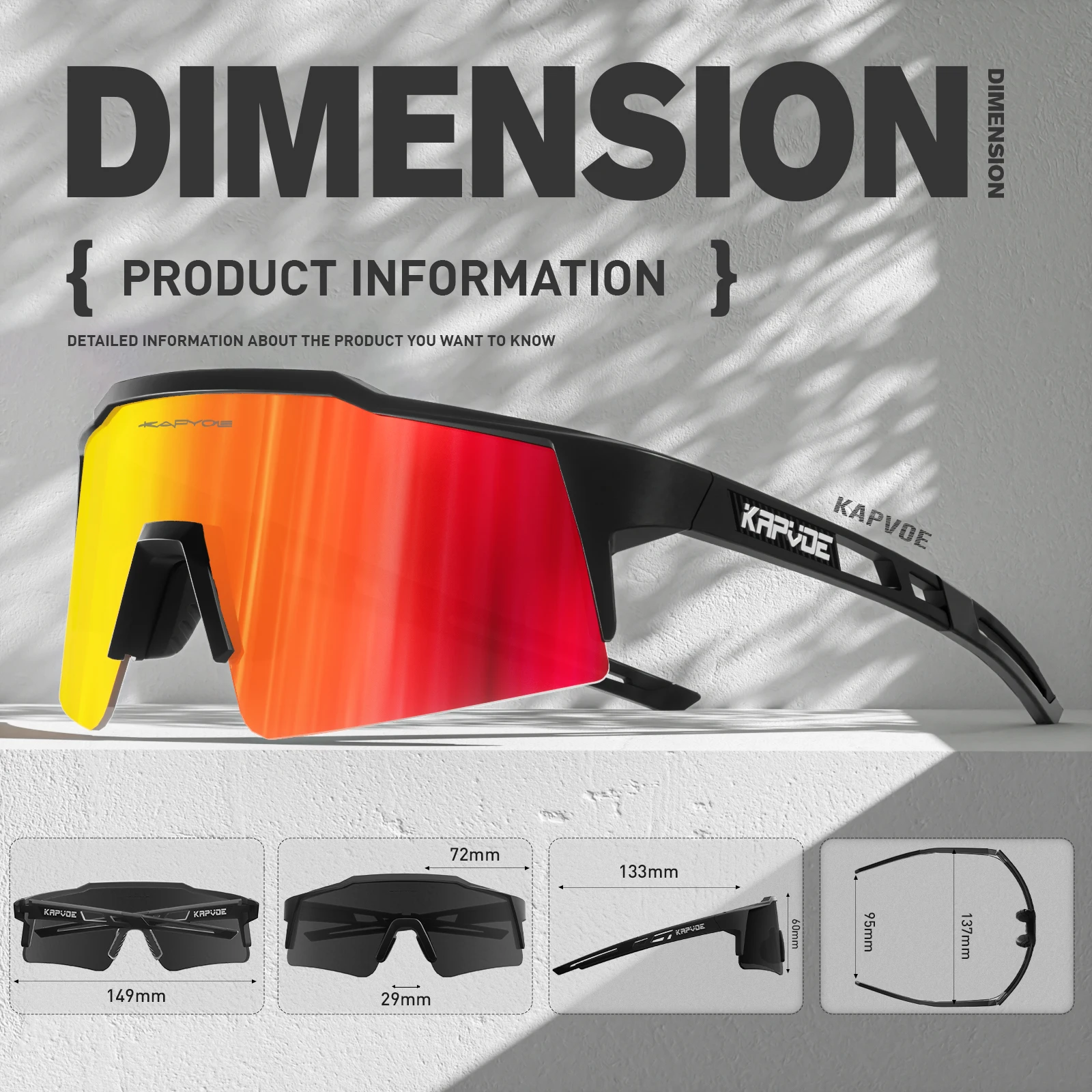 Polarisierte Radfahren Sonnenbrillen Outdoor Fahrrad Brille Männer MTB – Image 4