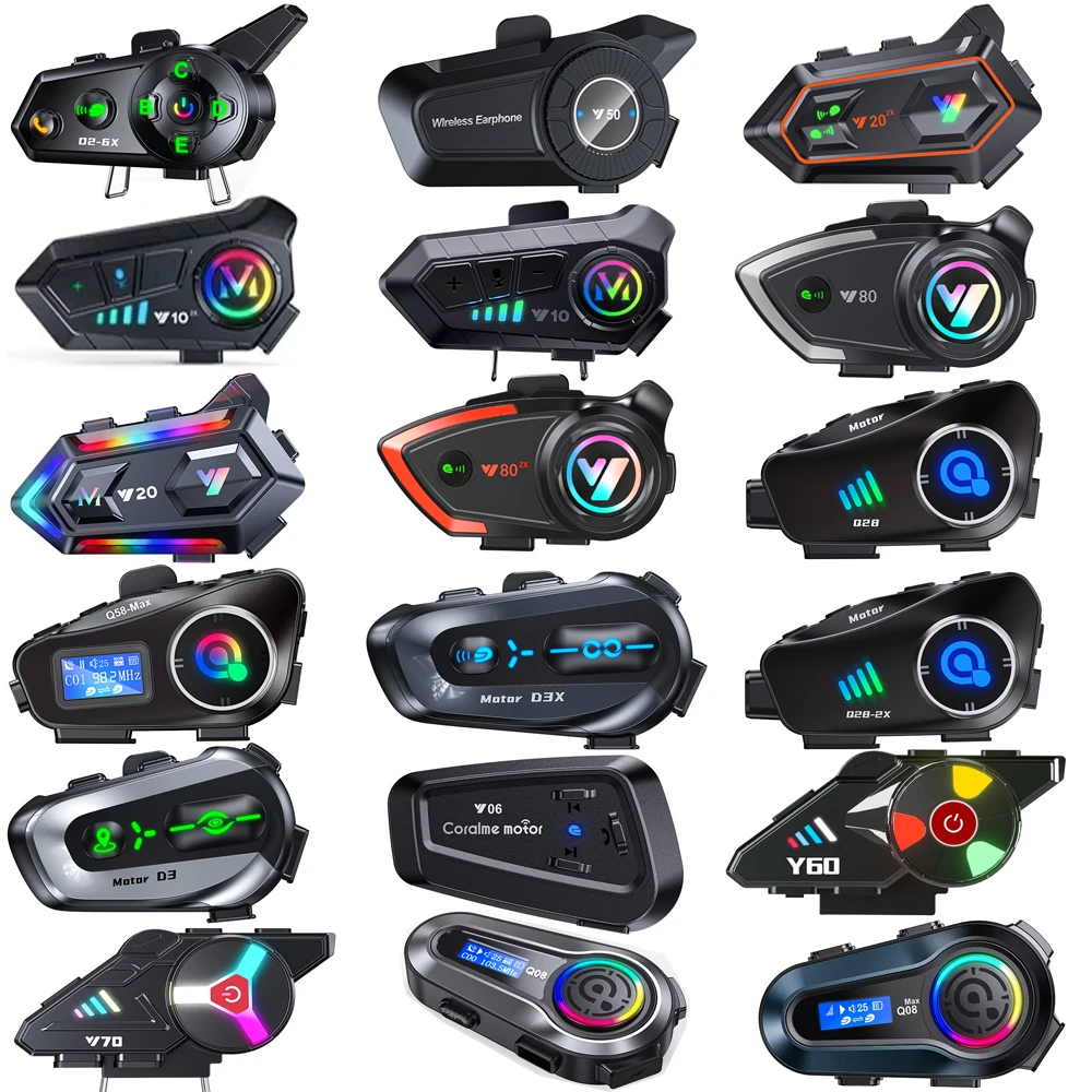 Motorradhelm Bluetooth Headset Intercom Mikrofon Universal Zubehör – Bild 2