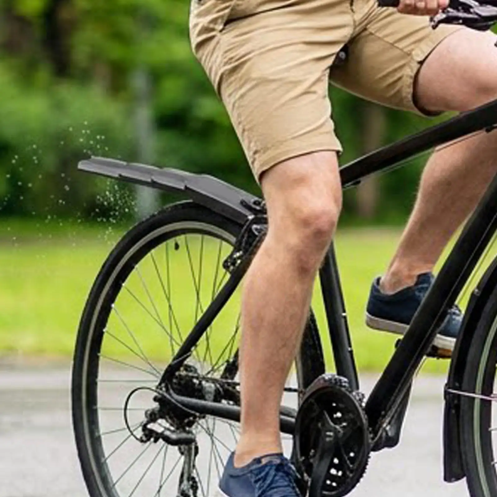 Fahrrad-Schutzblech mit Schnellverschluss Vorder- und Hinterradschutz – Immagine 5