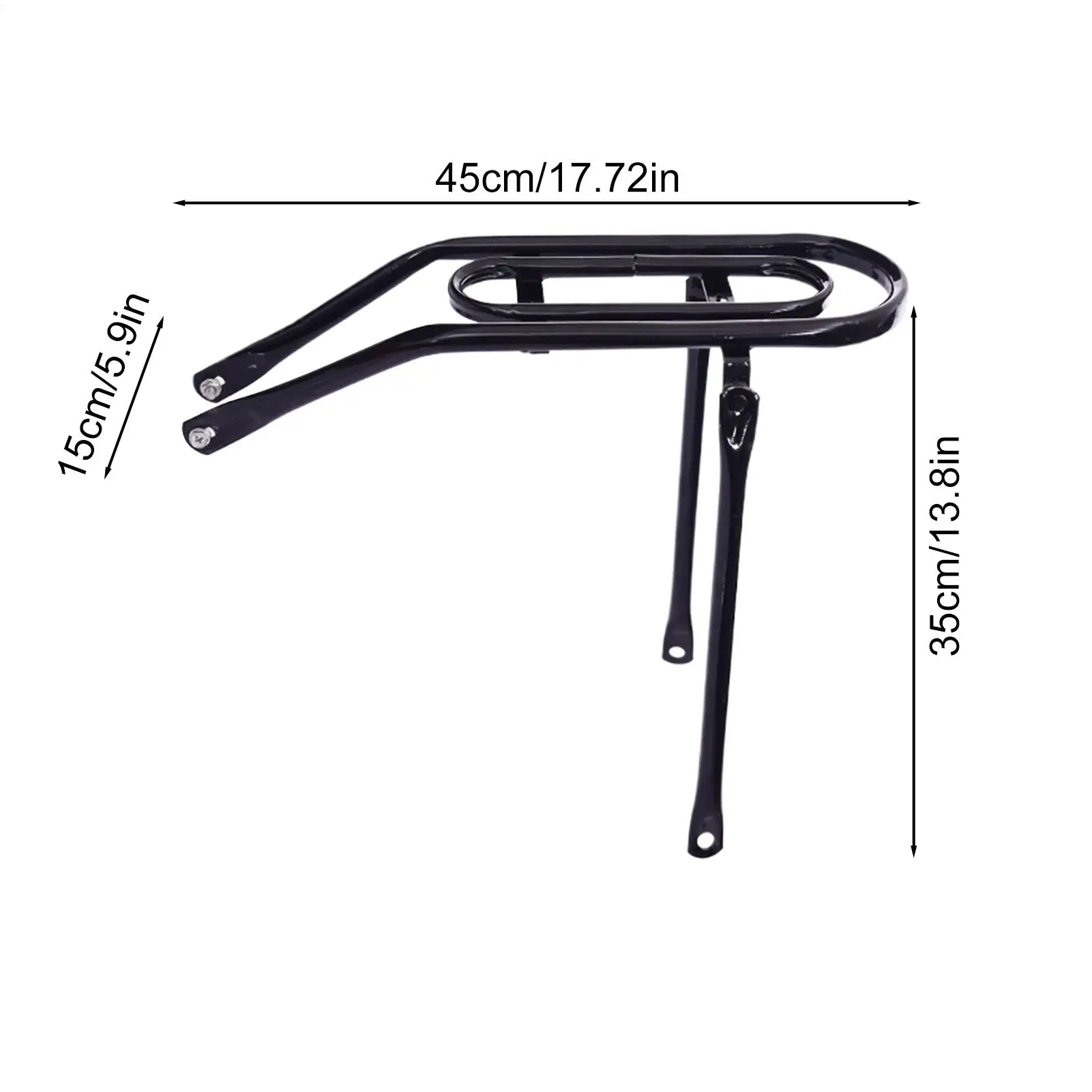 Gepäckträger für Fahrradheck, leichter Fahrradträger für Gepäck – Immagine 6
