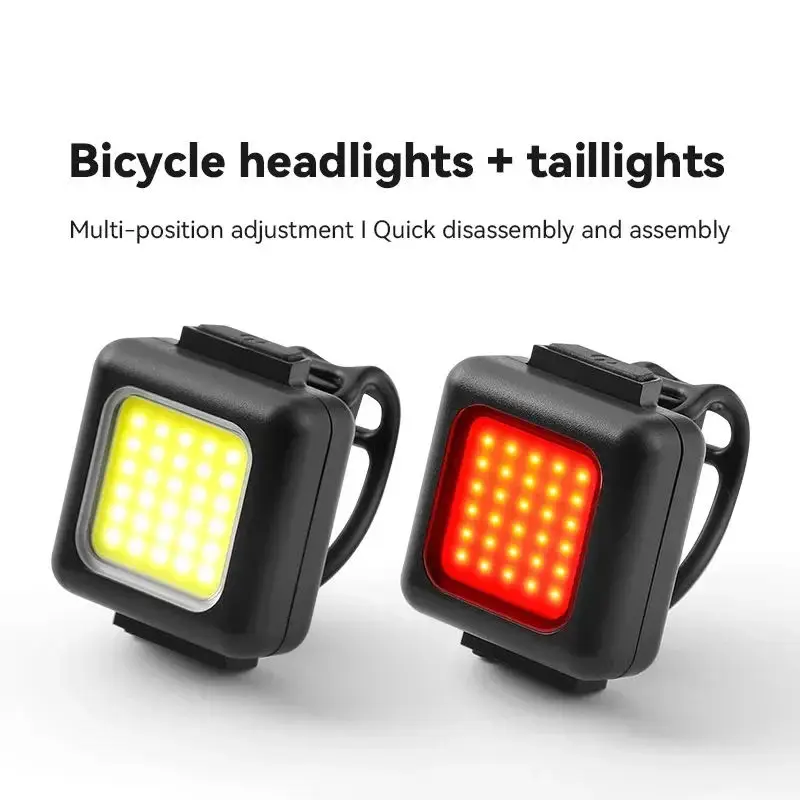 Radfahren Fahrrad Vorne Hinten Licht Set Fahrrad USB Ladung Scheinwerfer Licht MTB Wasserdichte COB LED