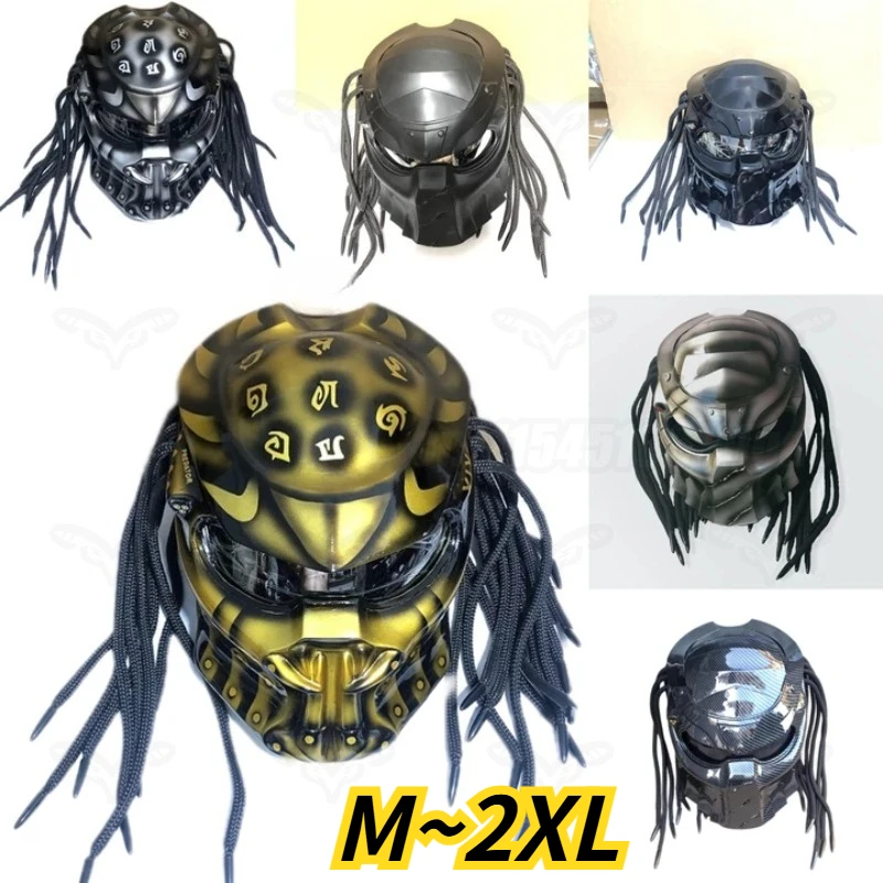 Motorradhelm Vollgesichts-Carbonfaser Alien Rennhelm DOT ECE Leichtgewichtiger Rennstrecken-Motorradhelm