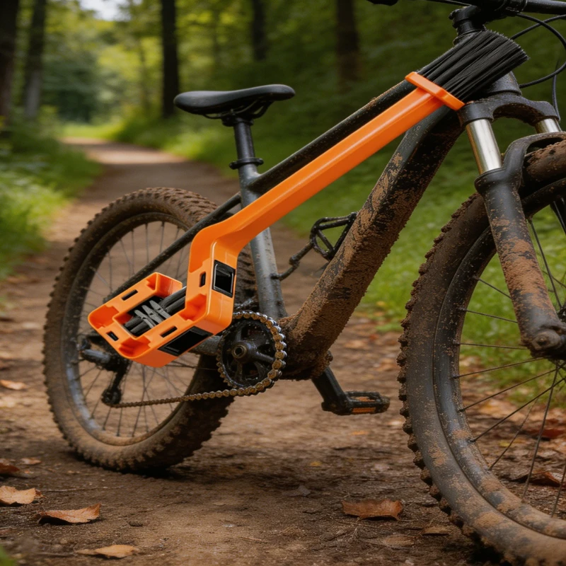 Fahrradketten-Reinigungsbürste Doppelkopf Fahrradketten-Reiniger – Image 4