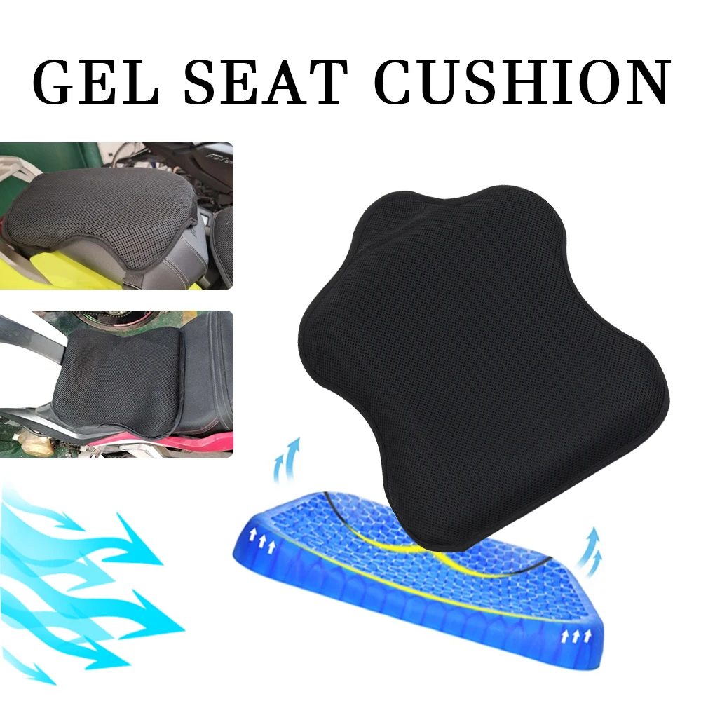 Motorrad Gel Sitzkissen Atmungsaktive Wärmedämmung Air Pad Abdeckung Anti Slip Sonnencreme Sitz Abdeckung