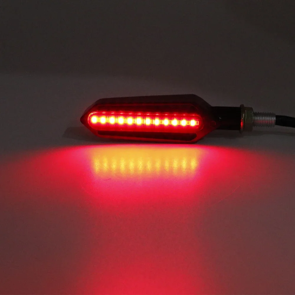 Universal Led Motorrad Richtungs Indikatoren Blinker Stop Signal Licht – Bild 4