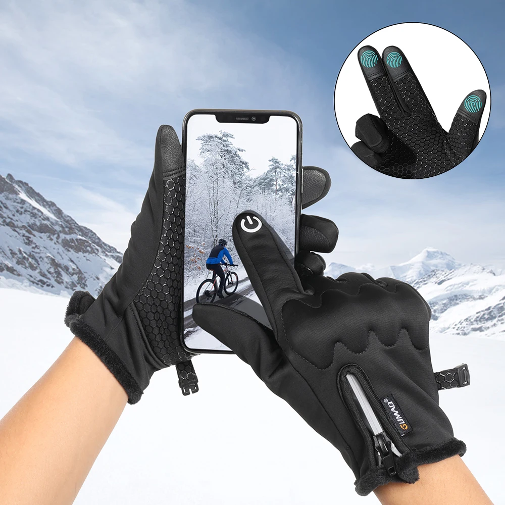 Winter-Motorradhandschuhe, thermischer Touchscreen, winddicht – Bild 5