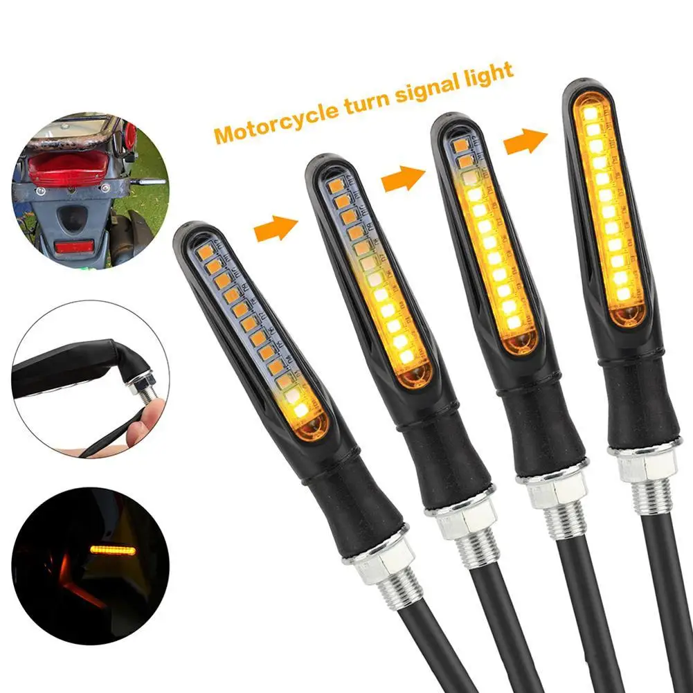 Motorrad Led Blinker Richtungs Indikatoren Bernstein Blinkende Blinker Hinten Schwanz Brems Signal Licht
