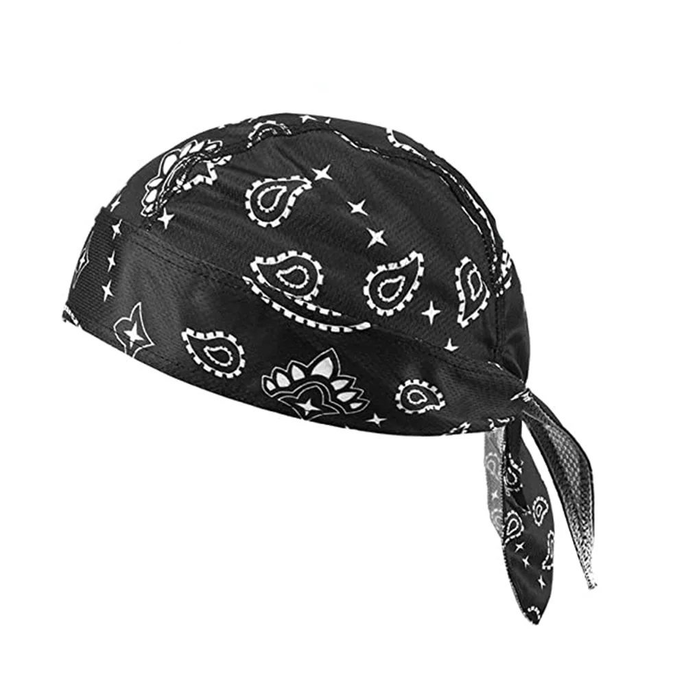Herren Bandana Sommer Radfahren Bandana Fahrrad Hut Kopf Wrap Anti Schweiß UV Sport Stirnband Atmungsaktiv
