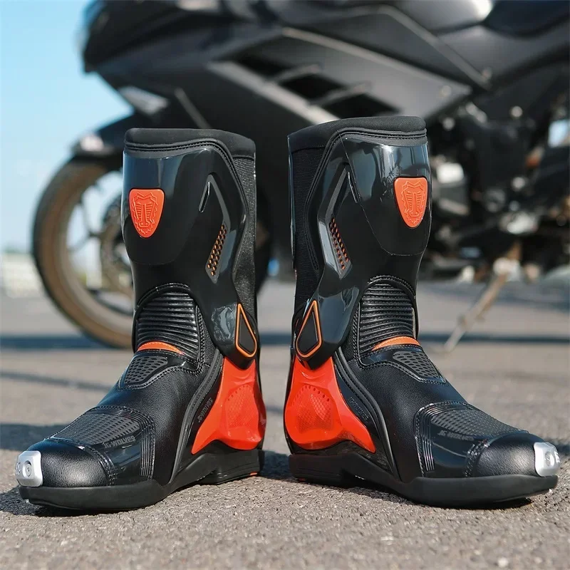 Motorradstiefel Racing Off-Road-Schuhe Kreative rutschfeste – Immagine 3