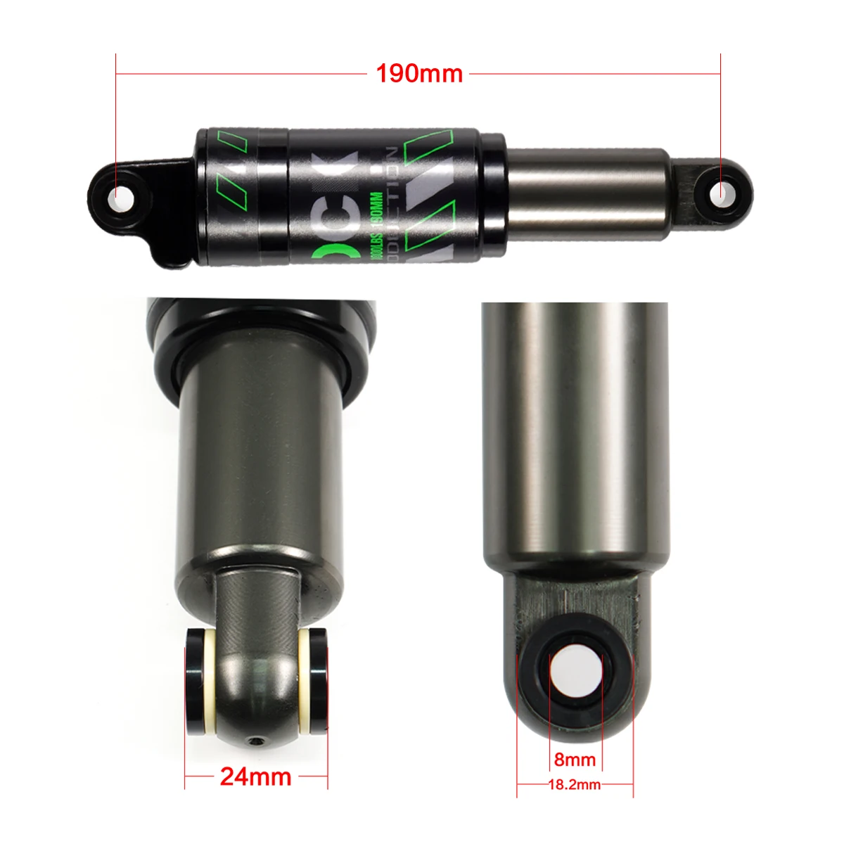 MTB-Stoßdämpfer hinten, hydraulische Federung, 120 mm-200 mm Hubweg – Image 3