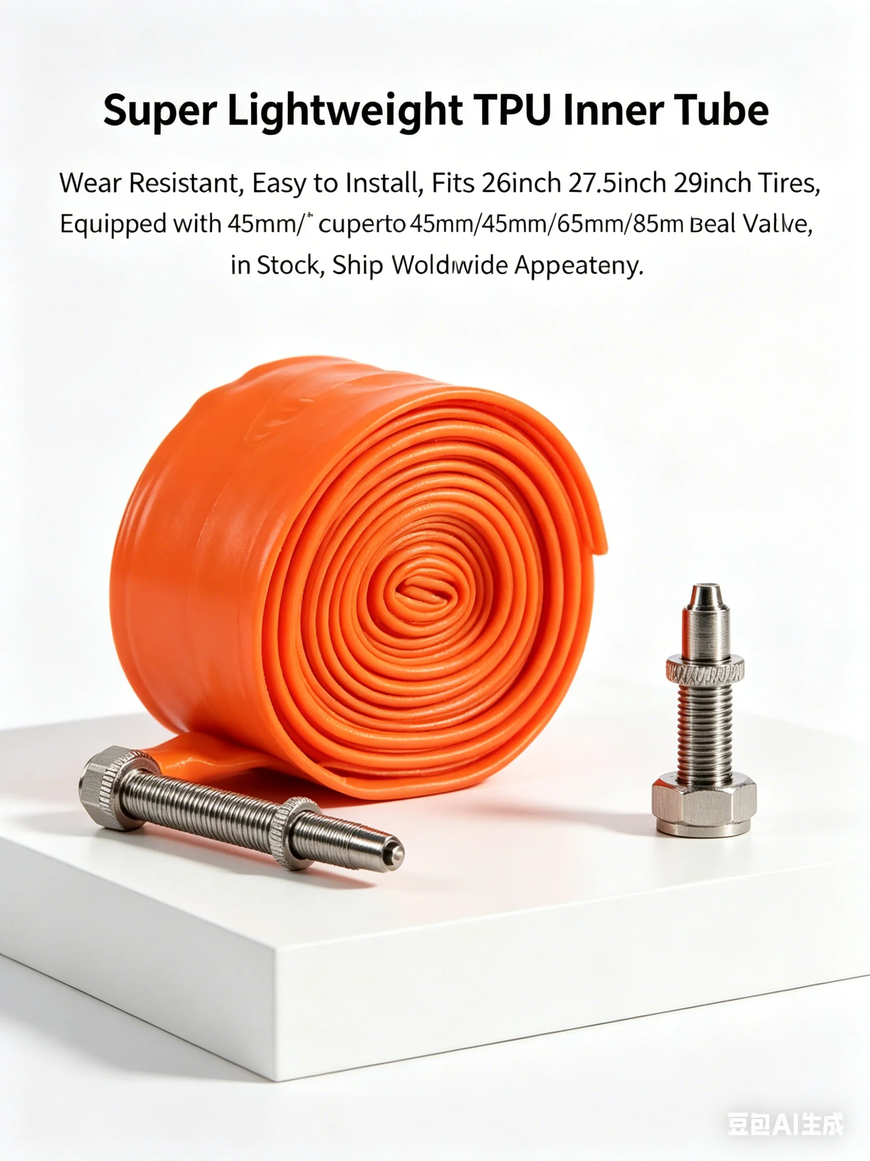 Ultraleichter Schlauch mit 45MM 60MM 80MM Ventil für 700c – Image 3