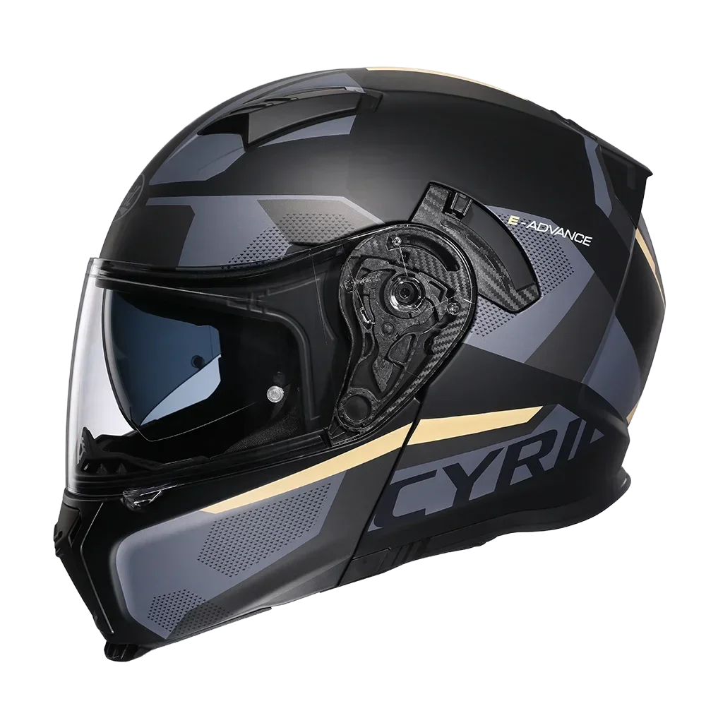 Klapphelm für Motorräder mit Doppelvisier, Modularer Vollvisierhelm – Bild 3