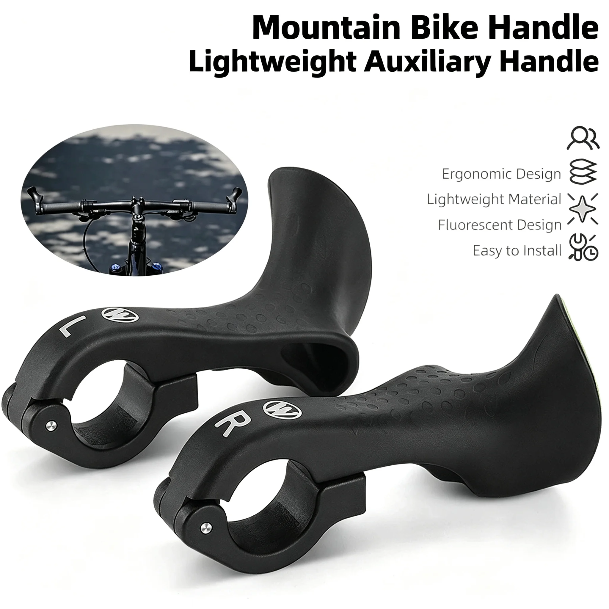 1 Paar leichte, ergonomische Lenkerendkappen für Mountainbikes - Lenkergriffe zur Verbesserung des Komforts
