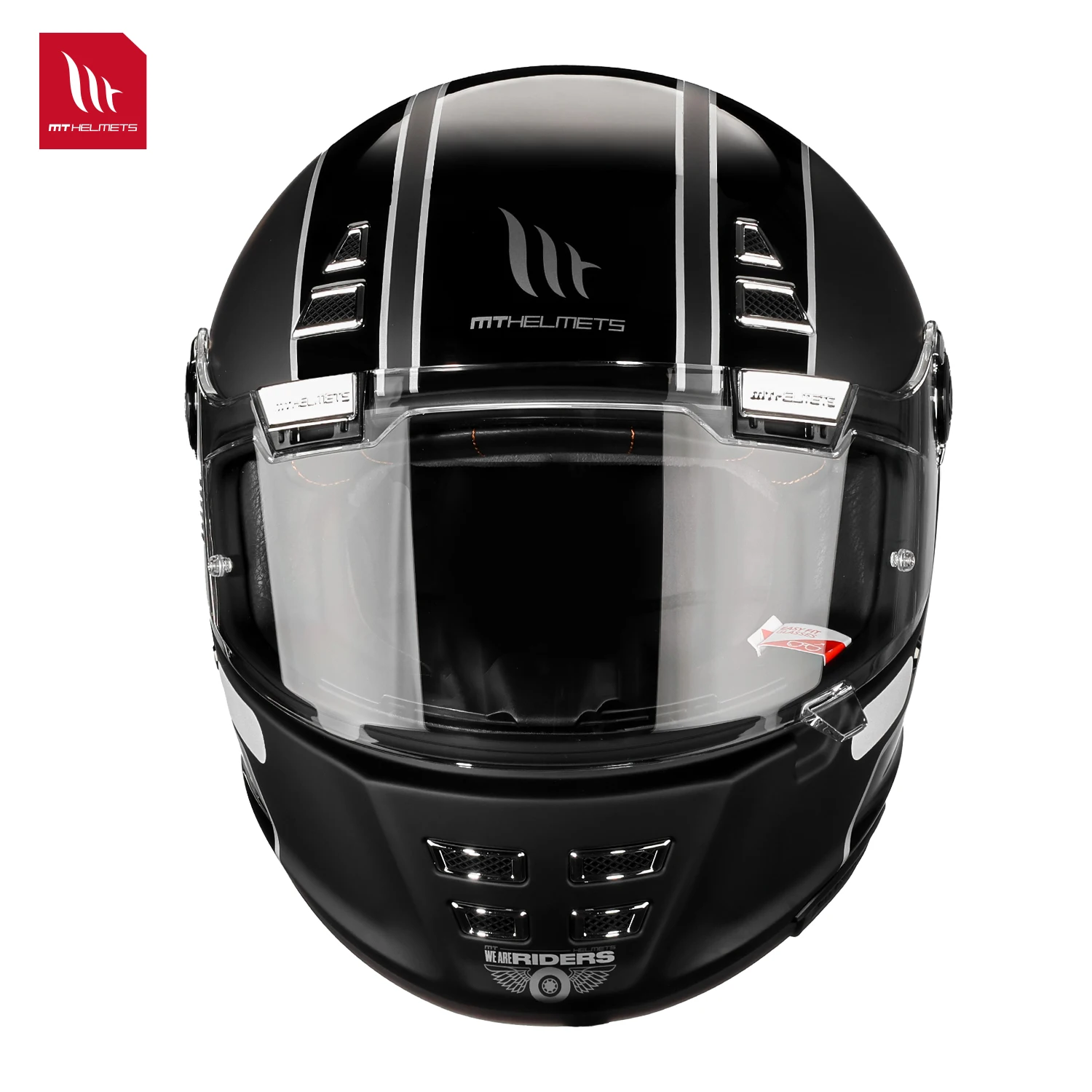 MT Jarama Retro Motorradhelm DOT ECE-Zertifizierung Full Face Racing – Bild 4