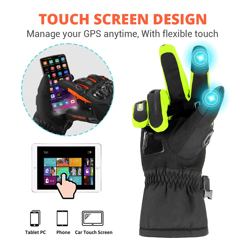 Motorrad Handschuhe Touchscreen Motocross Wasserdicht Winddicht Schutz – Bild 2