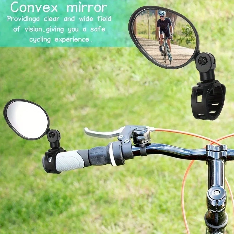 Fahrradspiegel, konvexe ovale Rückspiegel aus Acryl für Cycling360 ° – Bild 3