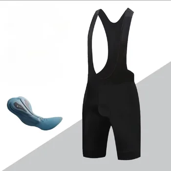 Herren 7-Stunden-gepolsterte Fahrrad-Latzhose, nahtlose Outdoor-Bekleidung, atmungsaktive MTB-Fahrrad-Leggings