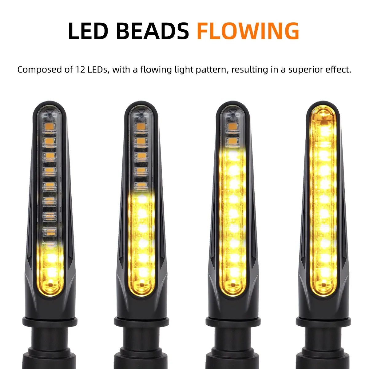 Motorrad Led Blinker Richtungs Indikatoren Bernstein Blinkende Blinker – Bild 6