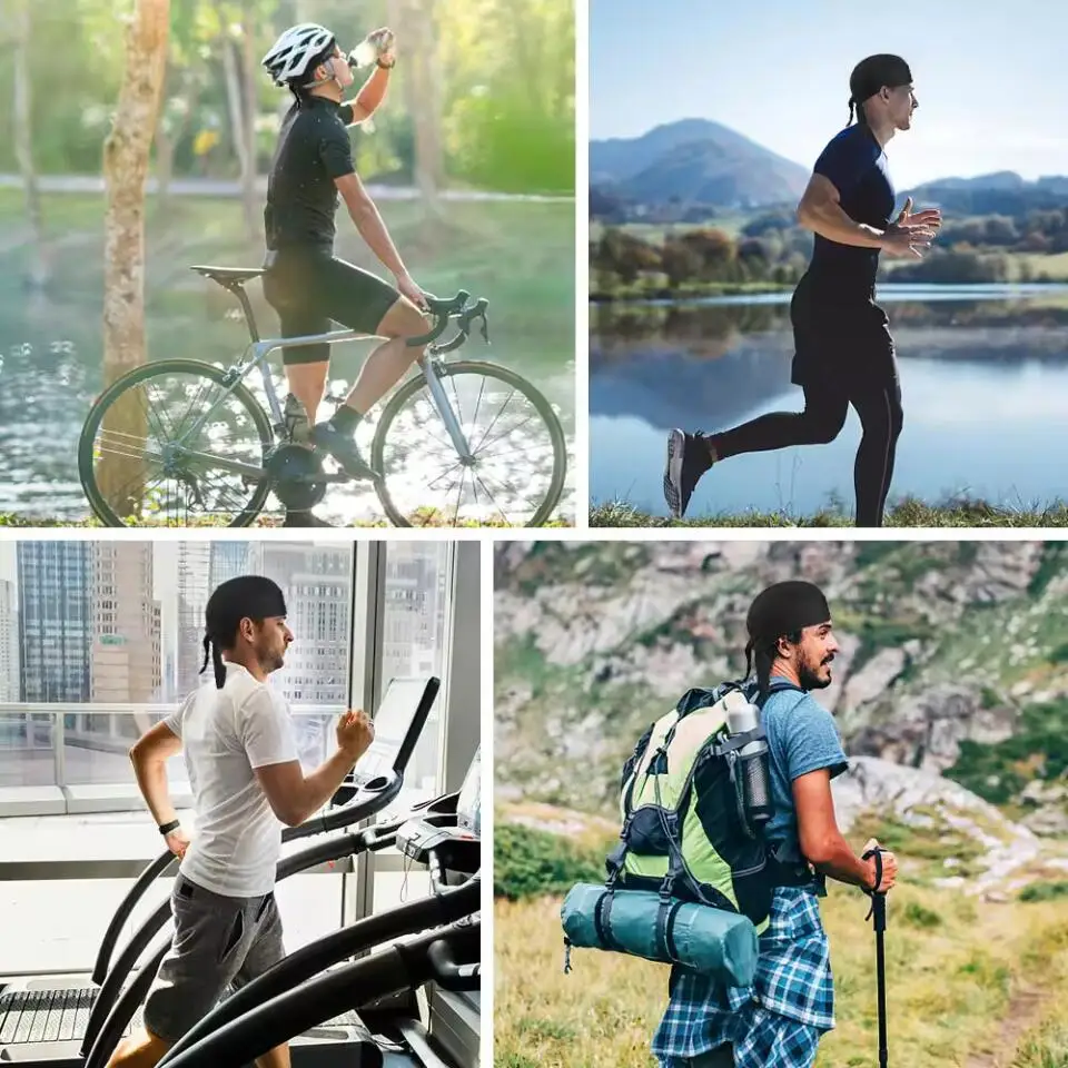 Fahrrad-Stirnband, schweißableitende Kappe, Radfahren-Kopftuch – Immagine 6