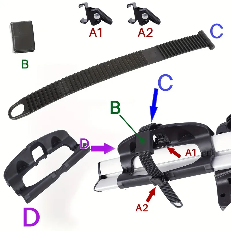 Universeller Fahrradträger Hinterradhalter Reifenhalterung – Image 4