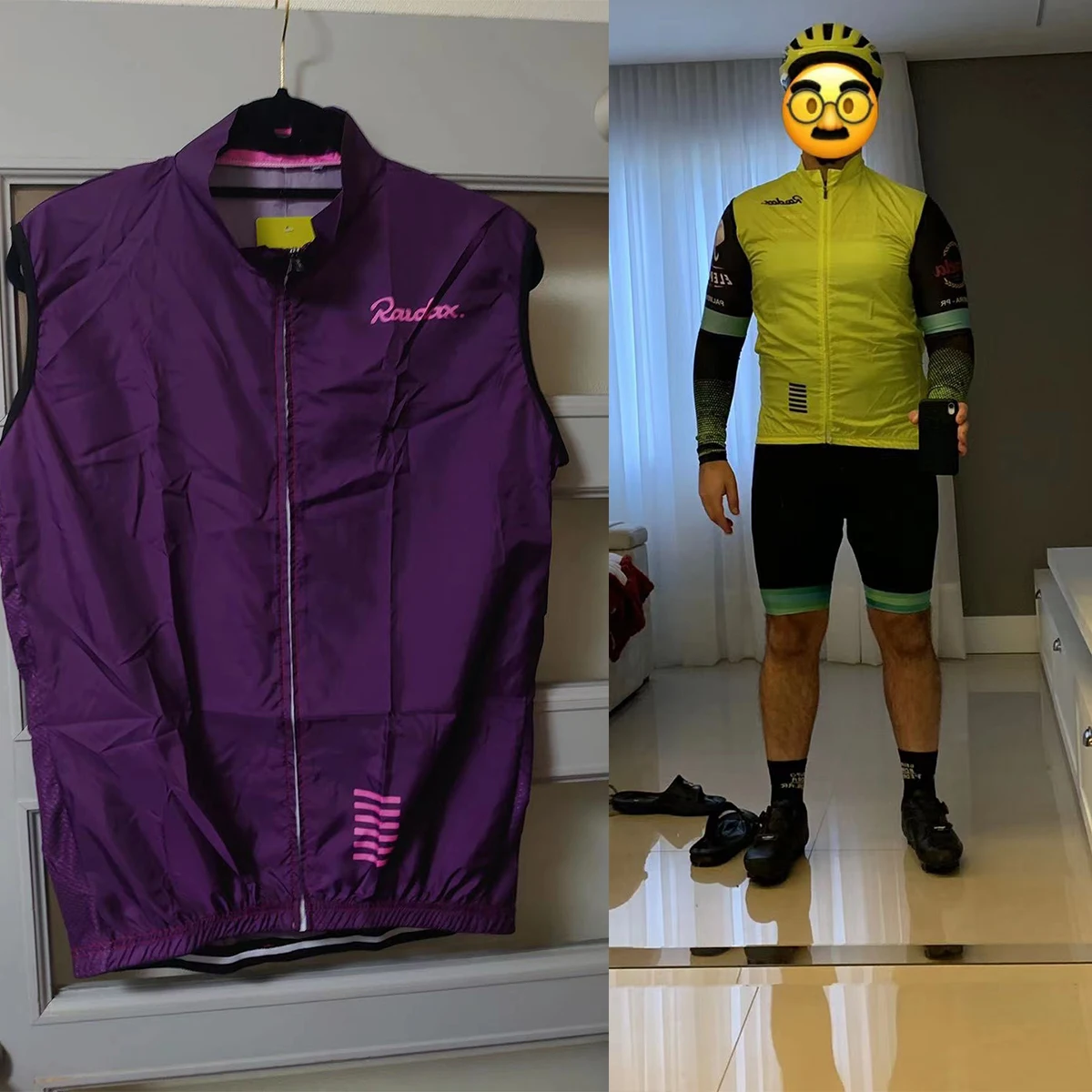 Männer Winddicht Jacken Sommer Ärmellose Radfahren Weste Fahrrad – Image 6