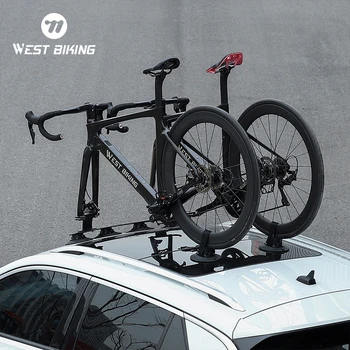 WEST BIKING Auto-Dachgepäckträger mit Saugnapf, Vakuum-Adsorptions-Fahrradhalter für SUV, Limousine