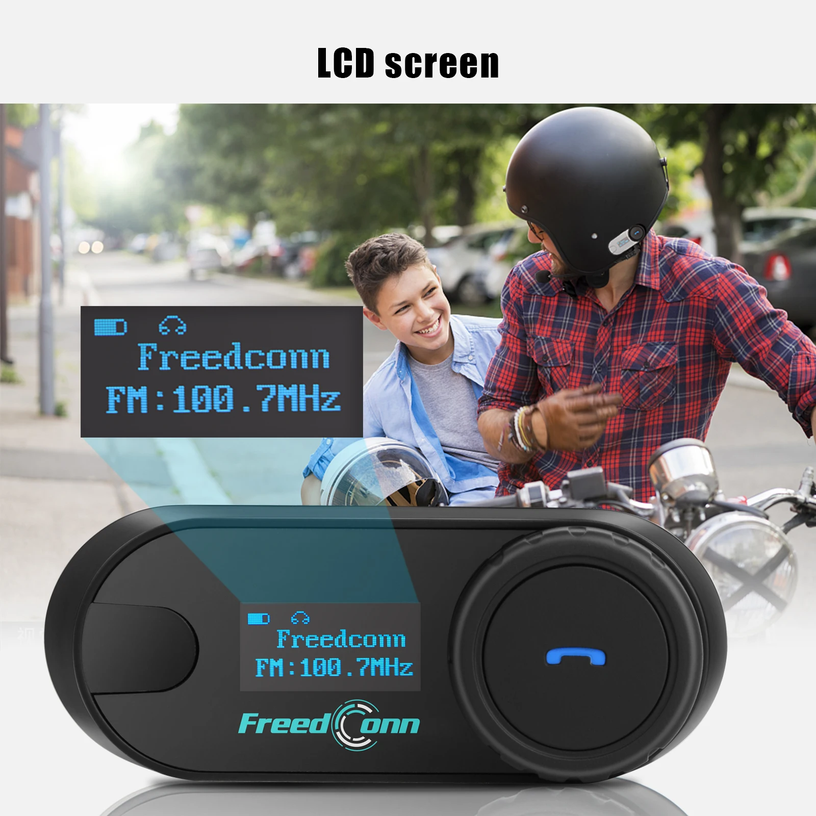 FreedConn TCom SC Bluetooth Motorradhelm-Headset Intercom 6-Wege – Bild 4