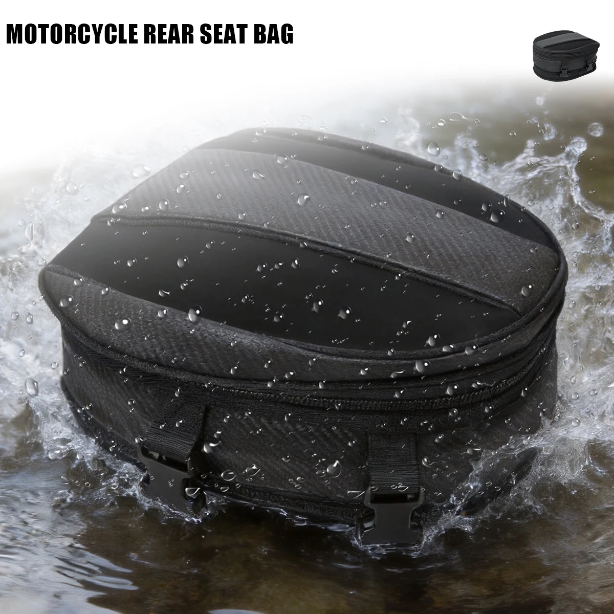 Universelle Motorrad-Hecktasche Sport-Gepäcktasche Satteltasche – Immagine 5