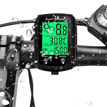 Fahrradcomputer LCD Digital Kabelgebundener Fahrradtacho Geschwindigkeitsmesser Kilometerzähler