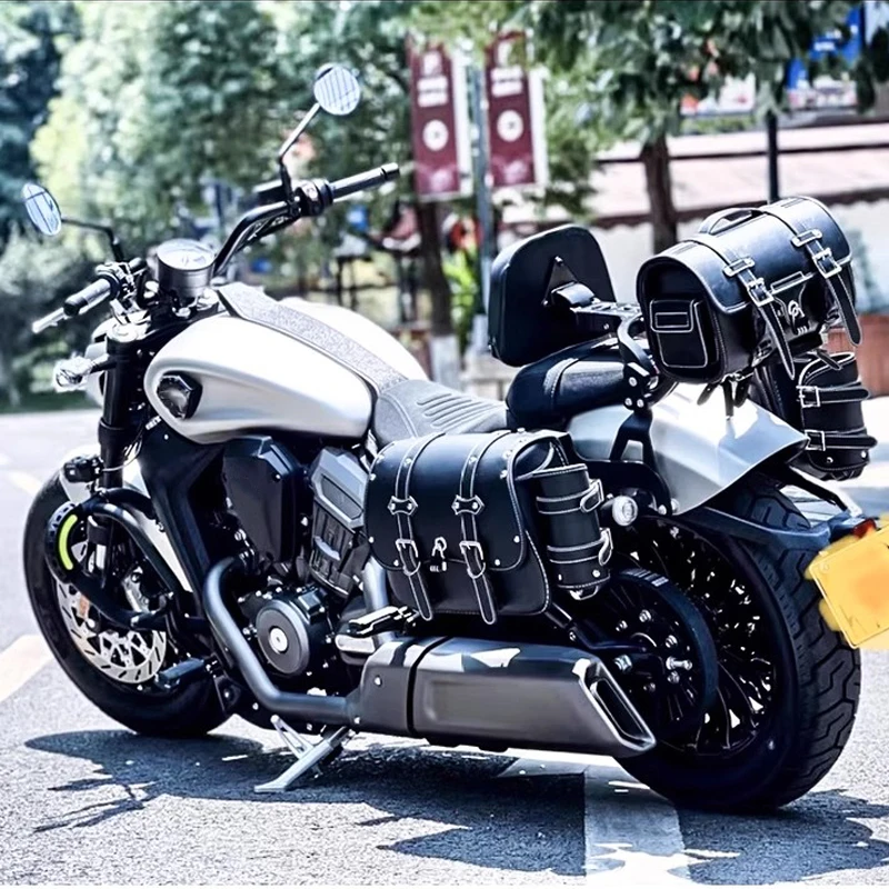 Motorrad Klappbare Rückenlehne Gepäckträger Satteltasche Halterung – Bild 3